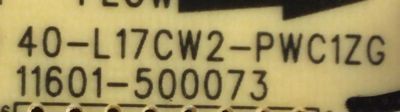 FUENTE DE PODER PARA TV TCL / NUMERO DE PARTE 30805-000190 / 40-L17CW2-PWC1ZG / 11601-500073 / L17CW / PANEL LVU650NDEL CS9W49 V1 / DISPLAY ST6451D06-3 VER.2.1 / MODELOS 65S451 / 65S453 / 65S455 / 65S41 / 65S41R / 65S450G / 65S450F - Imagen 2